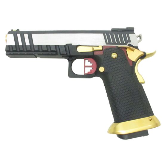 Armorer Works hi capa 5.1 HYBRID gas pistol (gold/silver)