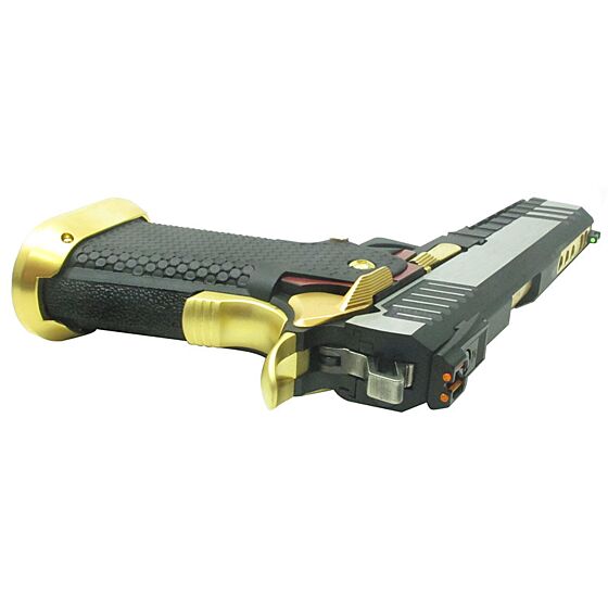 Armorer Works hi capa 5.1 HYBRID gas pistol (gold/silver)