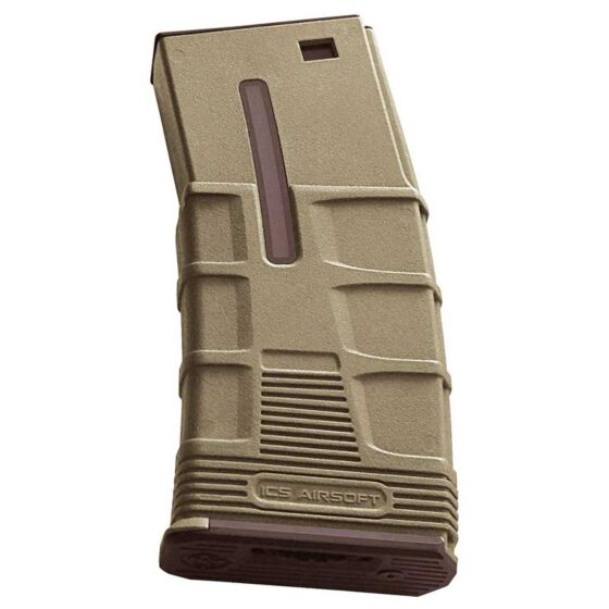 ICS 300rd T-mag magazine for m4 electric gun (tan)