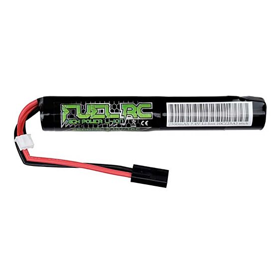 Fuel-Rc 2500mha 7.4v 10c stick type Lithium battery