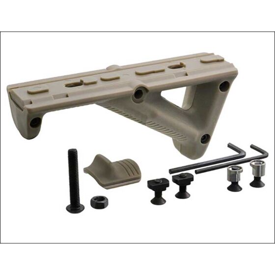 JJ airsoft grip angolare A-2 hand stop multiuso per astine (tan)