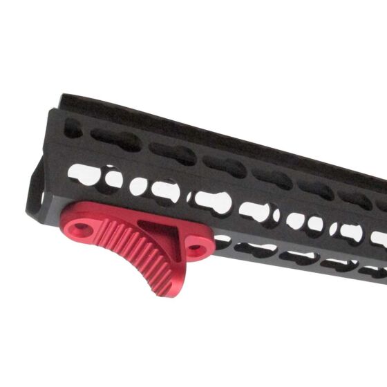 JJ airsoft B5 hand stop grip for keymod handguards (red)