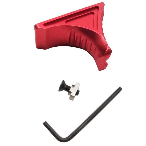 JJ airsoft grip hand stop RS KAVE per astine M-LOK (rossa)
