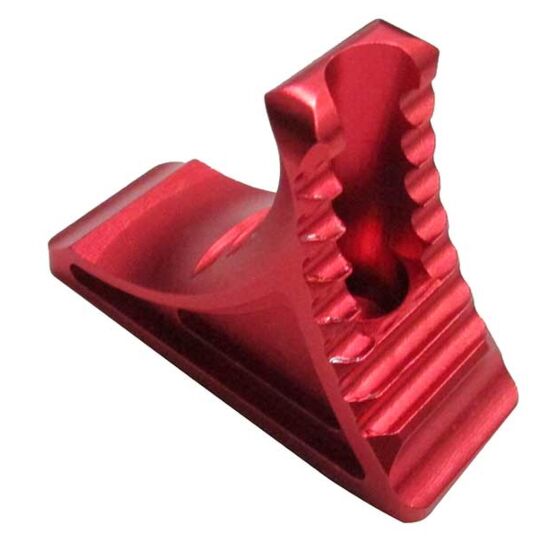 JJ airsoft grip hand stop RS KAVE per astine M-LOK (rossa)