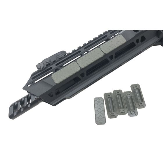 JJ Airsoft cover set M-LOK Type-3 per astine tattiche (grigio)