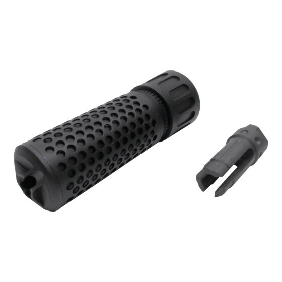 JJ airsoft silenziatore KAC-QDC CQB con spegnifiamma per fucile elettrico 14mm-