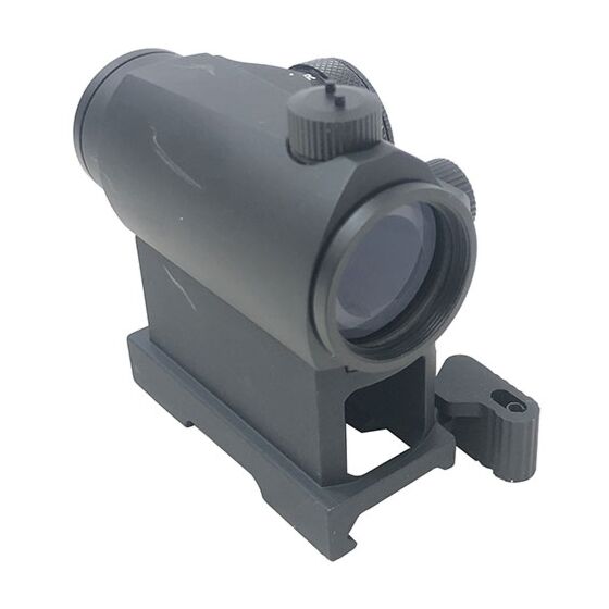 JJ airsoft ottica T043 mini red dot con estensione (nera)
