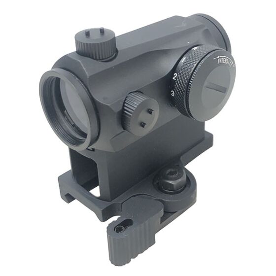 JJ airsoft ottica T043 mini red dot con estensione (nera)