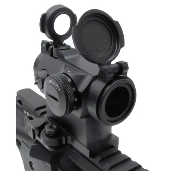 JJ airsoft  T7w0 red dot scope full set with killflash (black)