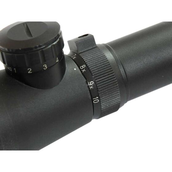 JJ airsoft m1-s type scope 3.5-10x40 with mount ring (high)