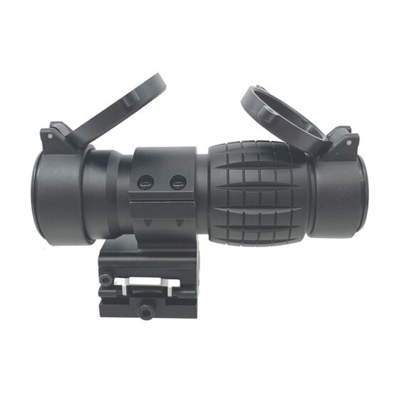 JJ Airsoft ottica ingranditore 4x con anello abbattibile (nera)