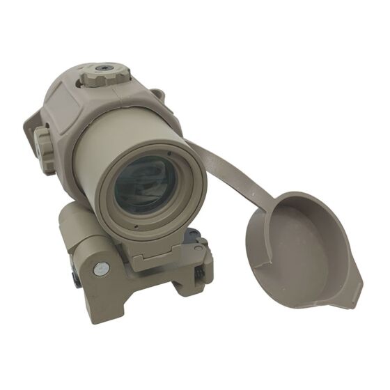 JJ Airsoft ottica G43 MICRO ingranditore 3x con anello abbattibile (tan)