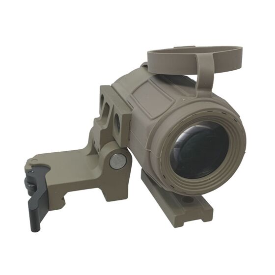 JJ Airsoft ottica G43 MICRO ingranditore 3x con anello abbattibile (tan)