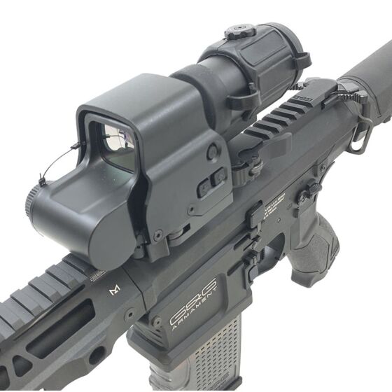 JJ airsoft XPS3.2 holo sight set + G43 3x magnifier with folding ring and kill flash (black)