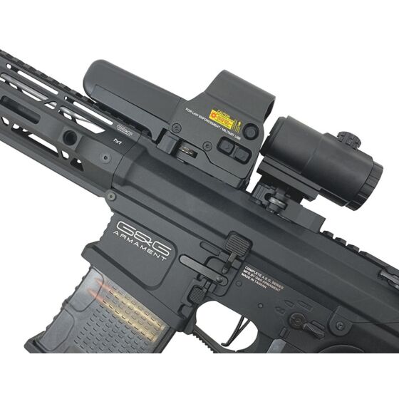 JJ airsoft 558 holo sight set + G43 3x magnifier with folding ring (black)