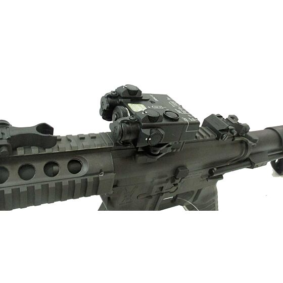 SOTAC DBAL-A2 puntatore dual con laser & torcia IR per slitte 20mm (nero)