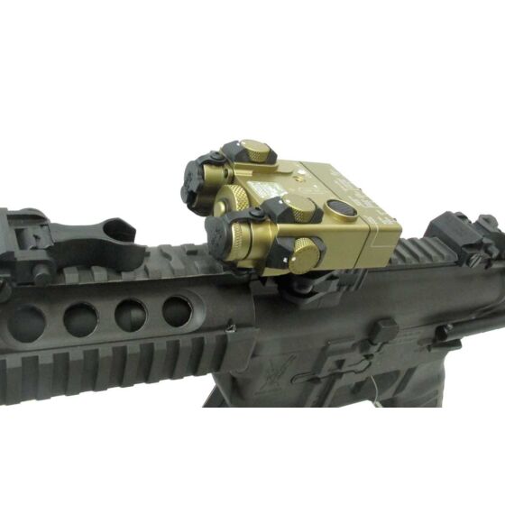 SOTAC DBAL-A2 puntatore dual con laser IR per slitte 20mm (dark earth)