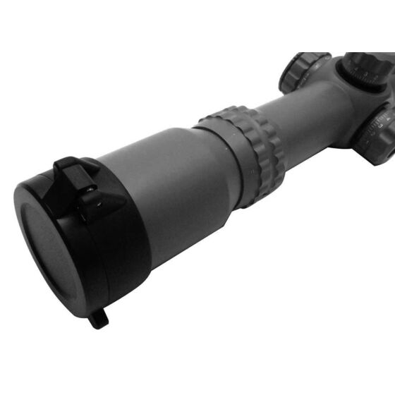 JJ airsoft ottica LPVO 1-4x24 con anelli (nera)