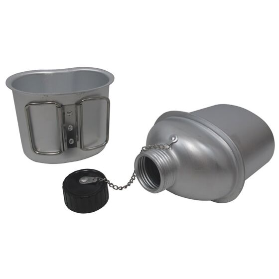 Js-tactical 1 liter aluminum canteen with cup