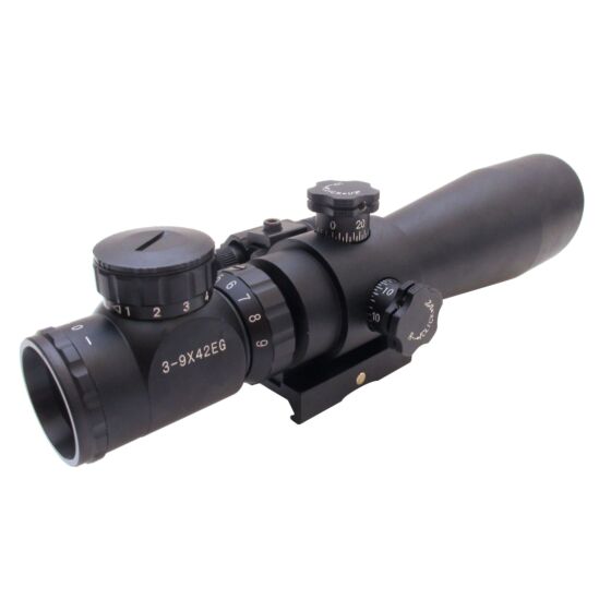 Js-tactical ottica 3-9x42 con laser (sgancio rapido)