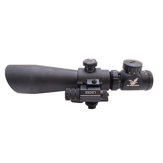 Js-tactical ottica 3-9x42 con laser (sgancio rapido)