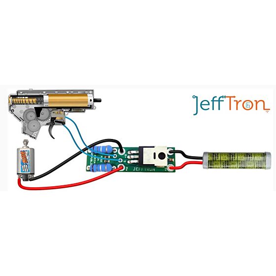 Jefftron active brake mosfet board with wire for electric rifle