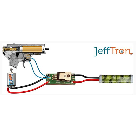 Jefftron circuito mosfet con cavi per fucili elettrici