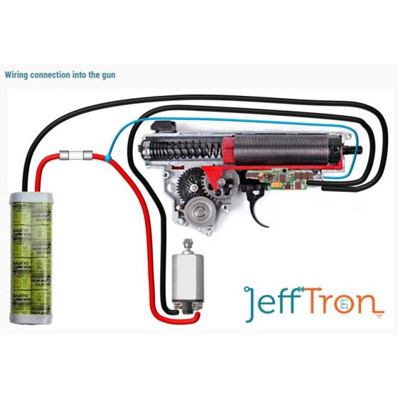 Jefftron PROCESSOR UNIT switch assembled with mosfet board for ver.III electric rifle