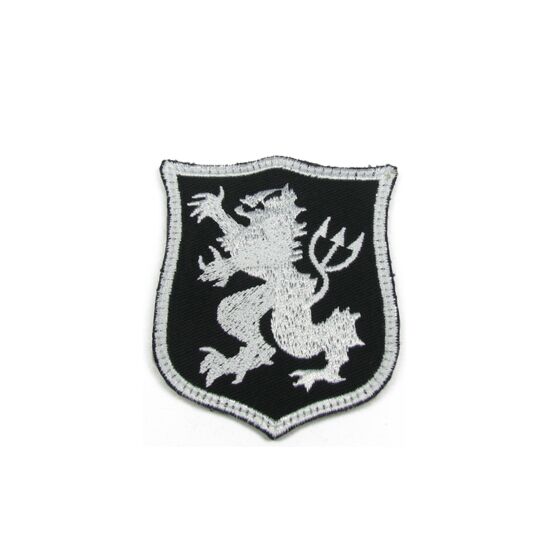 King arms patch gold team lion piccola (nera)
