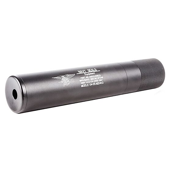 King arms silenziatore QD Mock tracciante per fucile (navy seal-nero)