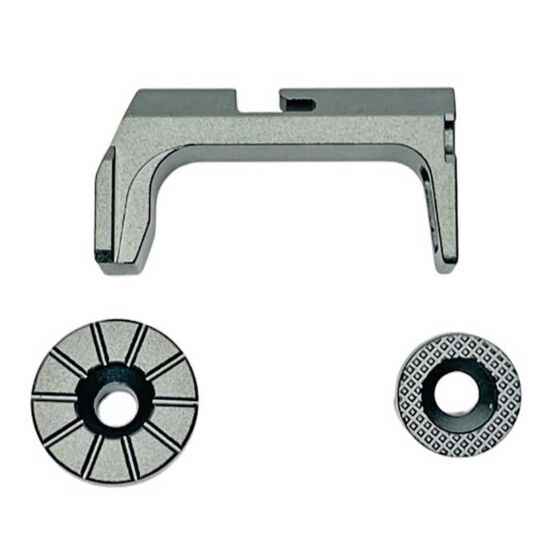 CTM FUKU-2 CNC Aluminum  Mag-release for AAP01 pistol (gray)