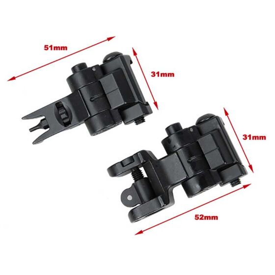 TMC by LDT Spear sights set for  M4 electric gun (black)