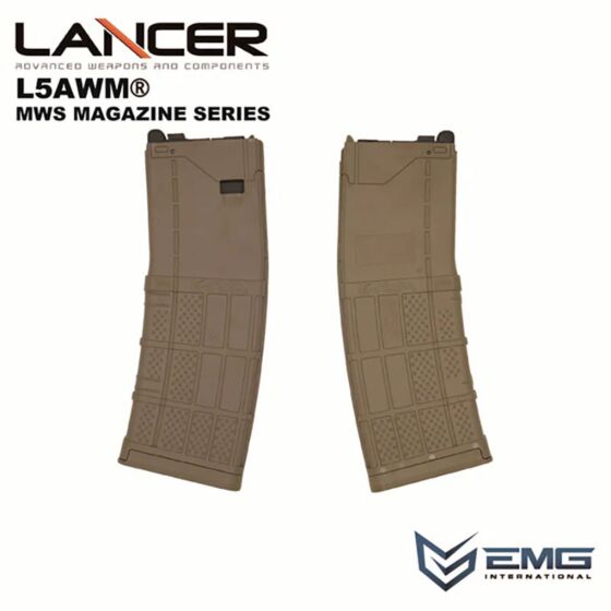 Angry Gun EMG LANTAC 5.56 35rd gas magazine for M4 MWS rifle (fde)