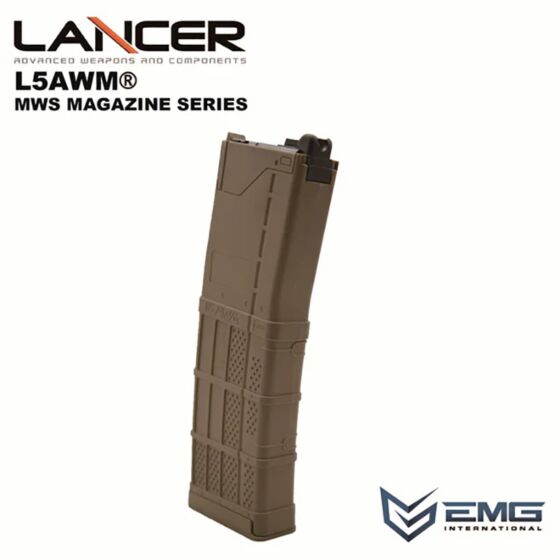 Angry Gun EMG LANTAC 5.56 35rd gas magazine for M4 MWS rifle (fde)
