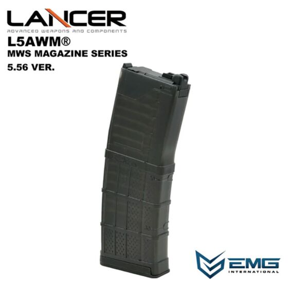 Angry Gun caricatore 35 colpi EMG LANTAC 5.56 L5AWM per fucile a gas M4 MWS