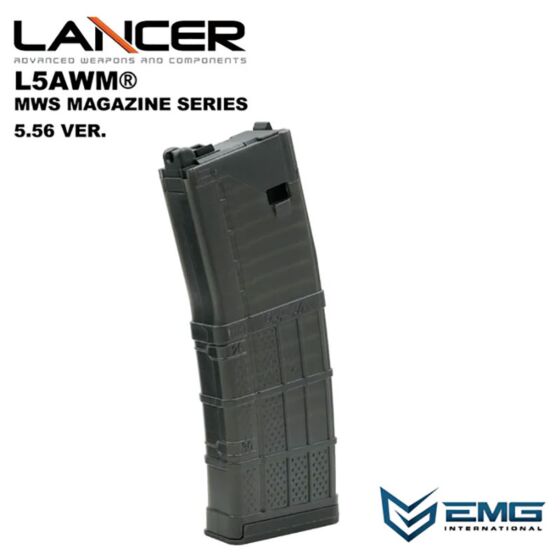 Angry Gun caricatore 35 colpi EMG LANTAC 5.56 L5AWM per fucile a gas M4 MWS