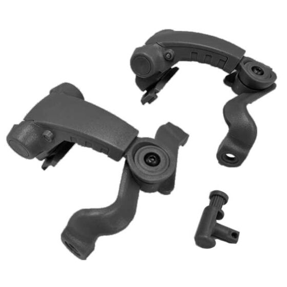 EARMOR M16 FLUX/MTEK Helmet rail adapters for MARK3 headset (black)