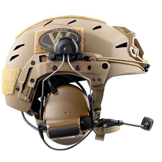 EARMOR cuffie radio ricevitore M32H MOD4 per elmetti TEAM WENDY (tan)