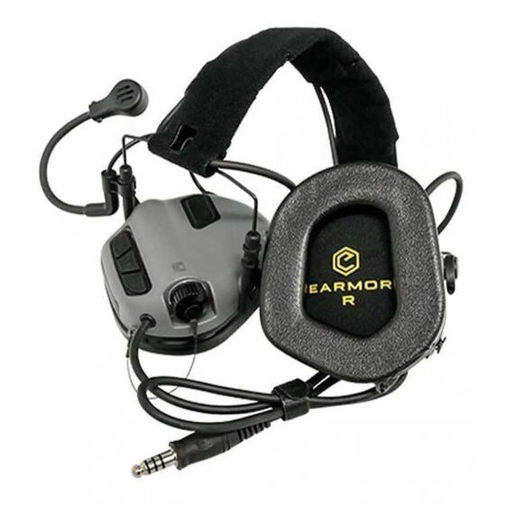 EARMOR cuffie radio ricevitore M32 MARK3 MILPRO da testa (coyote brown)