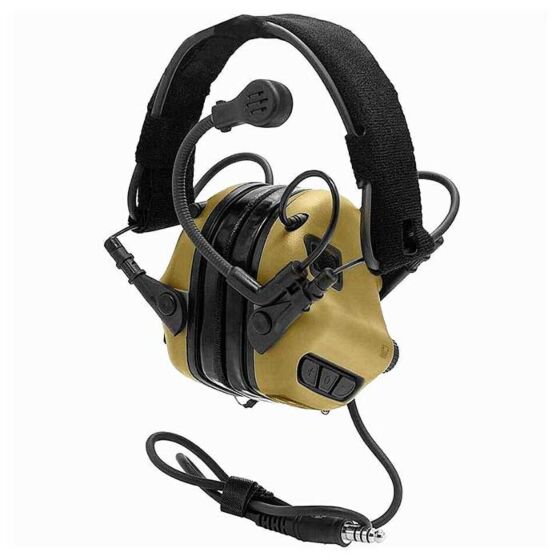 EARMOR cuffie radio ricevitore M32 MARK3 MILPRO da testa (tan)