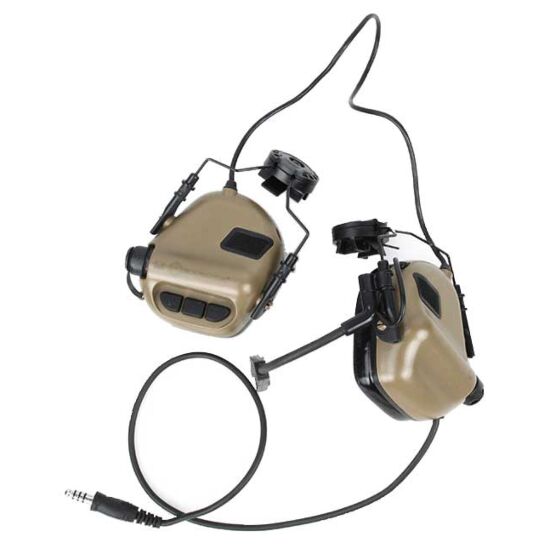 EARMOR cuffie radio ricevitore M32H MOD4 per elmetti FAST (coyote brown)