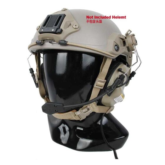 EARMOR M32H MOD4 communication Hearing protection earmuff for FAST helmet (tan)