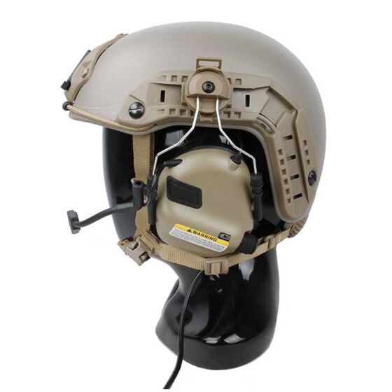 EARMOR cuffie radio ricevitore M32H MOD4 per elmetti FAST (coyote brown)