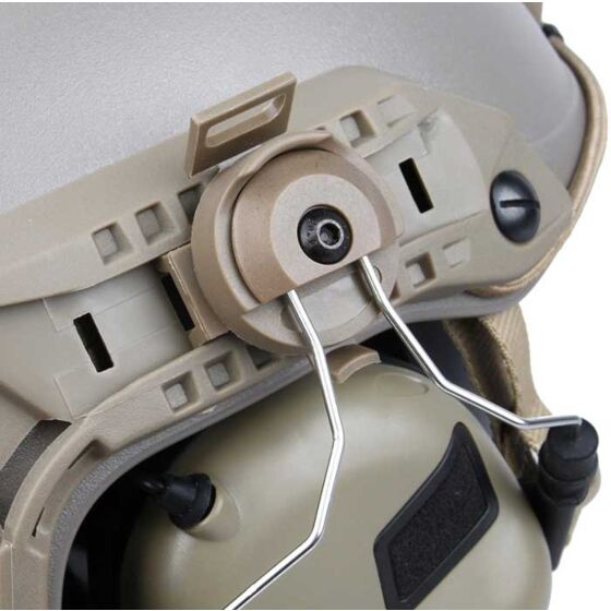 EARMOR M32H MOD4 communication Hearing protection earmuff for FAST helmet (tan)