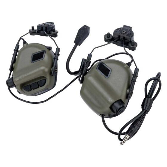 EARMOR cuffie radio ricevitore M32H MOD4 per elmetti TEAM WENDY (verdi)
