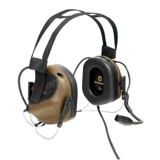 EARMOR M32N MARK3 MILPRO communication Headset with soft head band (coyote brown)