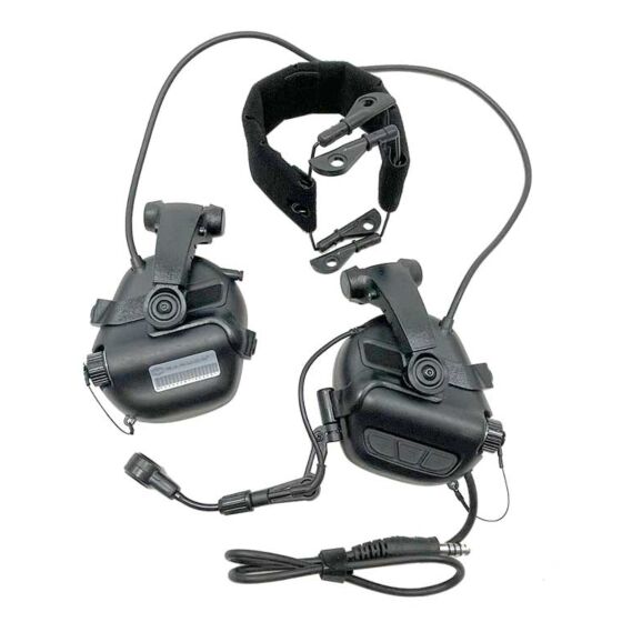EARMOR cuffie radio ricevitore M32X MARK3 MILPRO per elmetti ARC (nere)