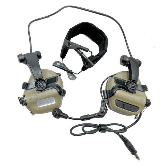 EARMOR cuffie radio ricevitore M32X MARK3 MILPRO per elmetti ARC (tan)