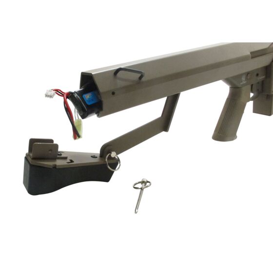 Snow wolf fucile elettrico m82 aeg cqb tan (deluxe)