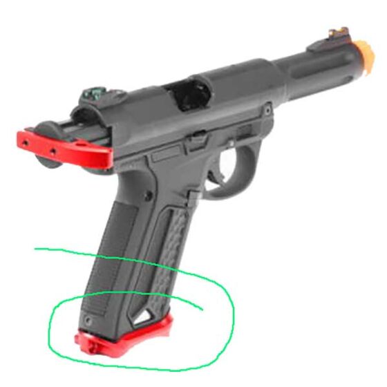 ActionArmy  minigonna CNC per pistola a gas AAP01 (rossa)
